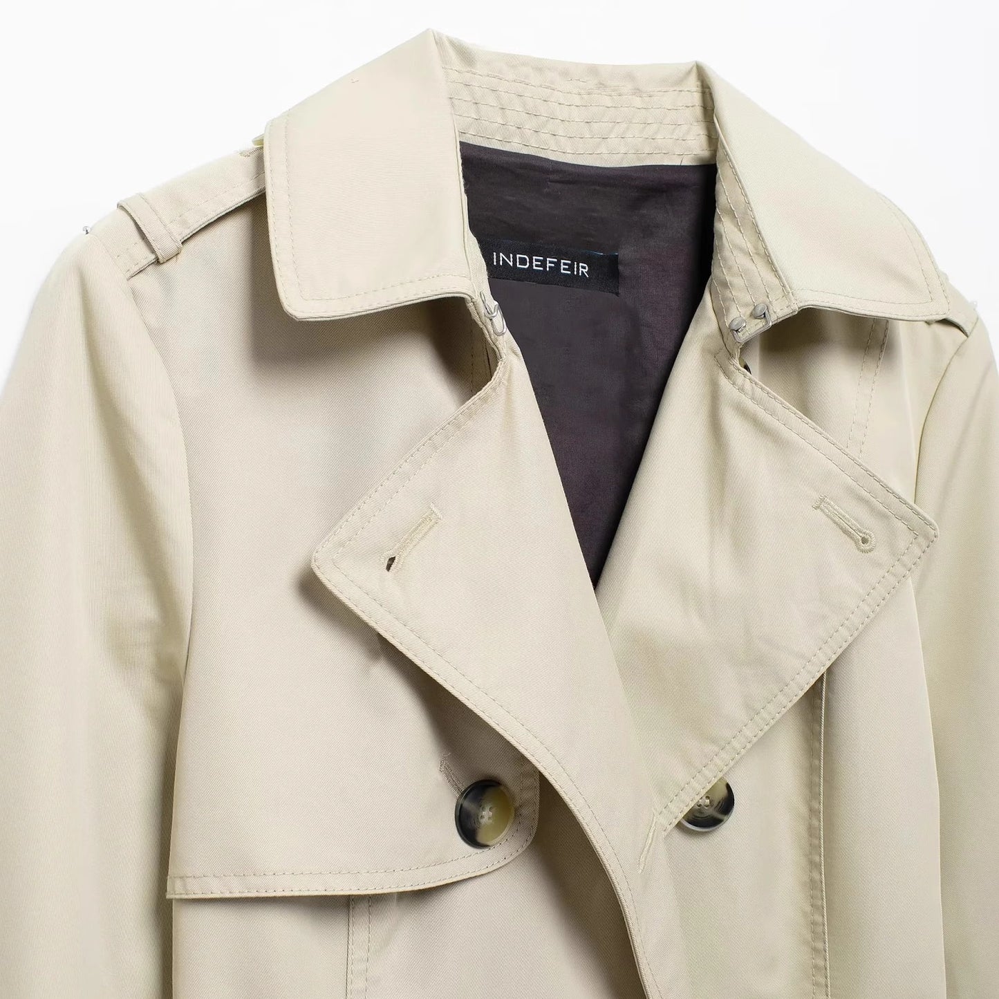 Retro Double Breasted Trench Coat