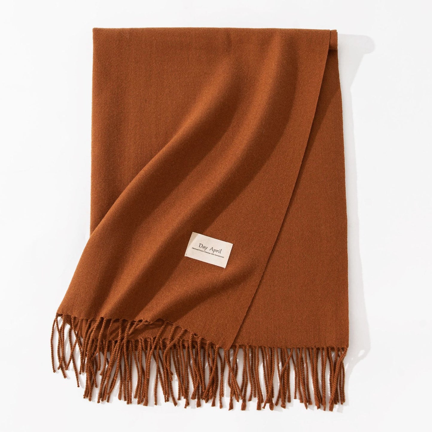 Elegant Scarf in Faux Cashmere – Warm & Stylish with Fringes