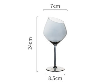 Designer Crystal Wine Glass – Beveled Edge & Trendy Colors