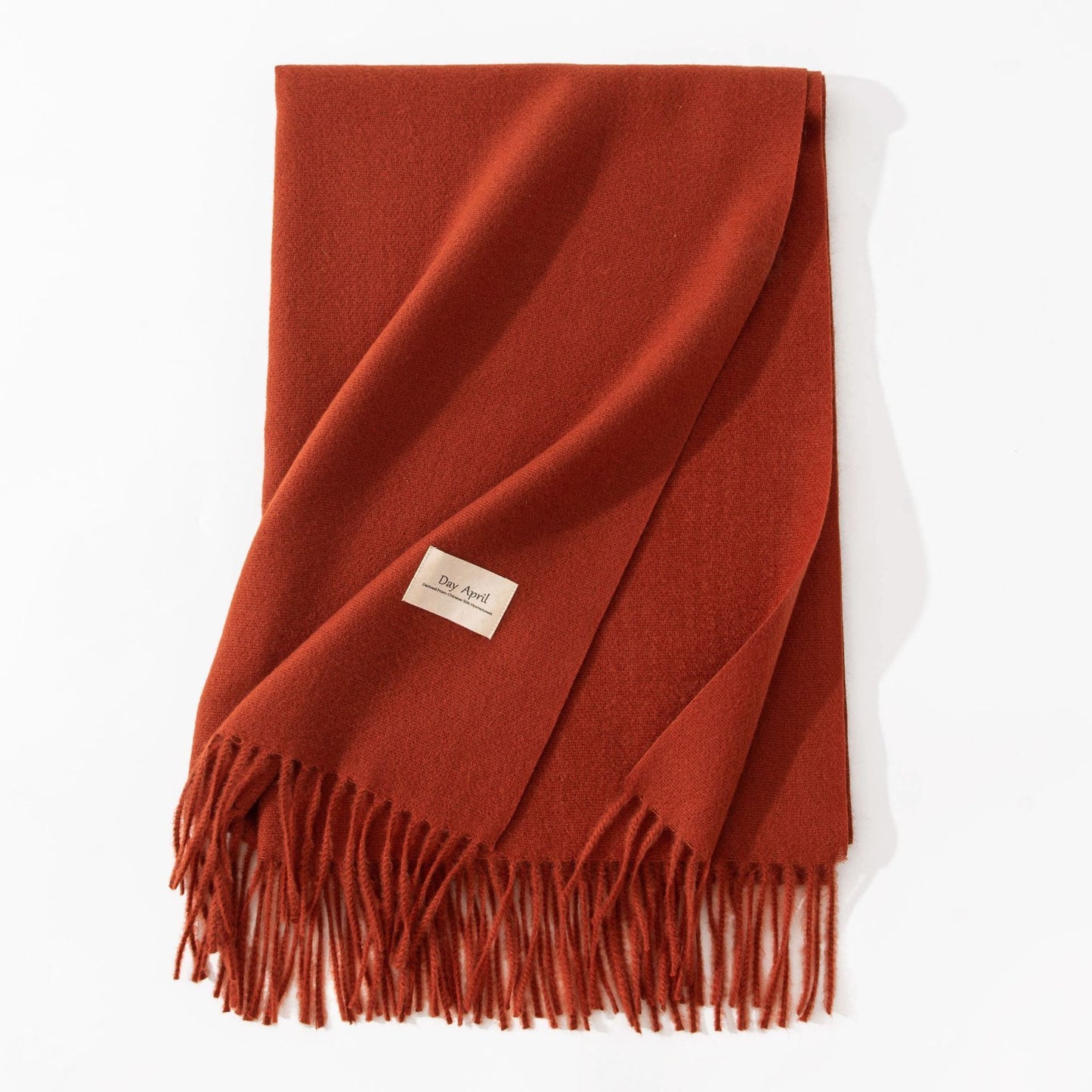 Elegant Scarf in Faux Cashmere – Warm & Stylish with Fringes