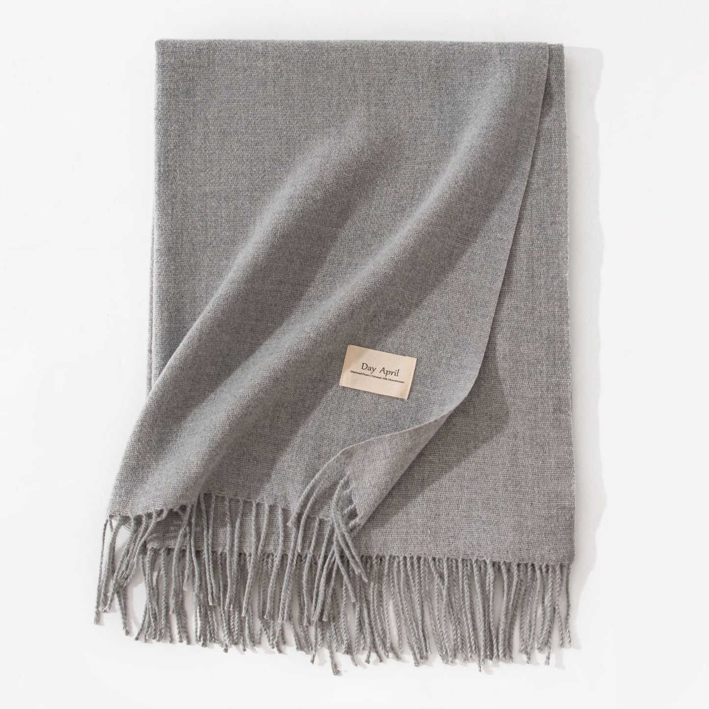 Elegant Scarf in Faux Cashmere – Warm & Stylish with Fringes