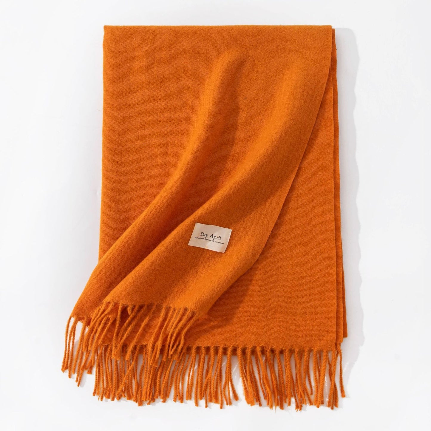 Elegant Scarf in Faux Cashmere – Warm & Stylish with Fringes