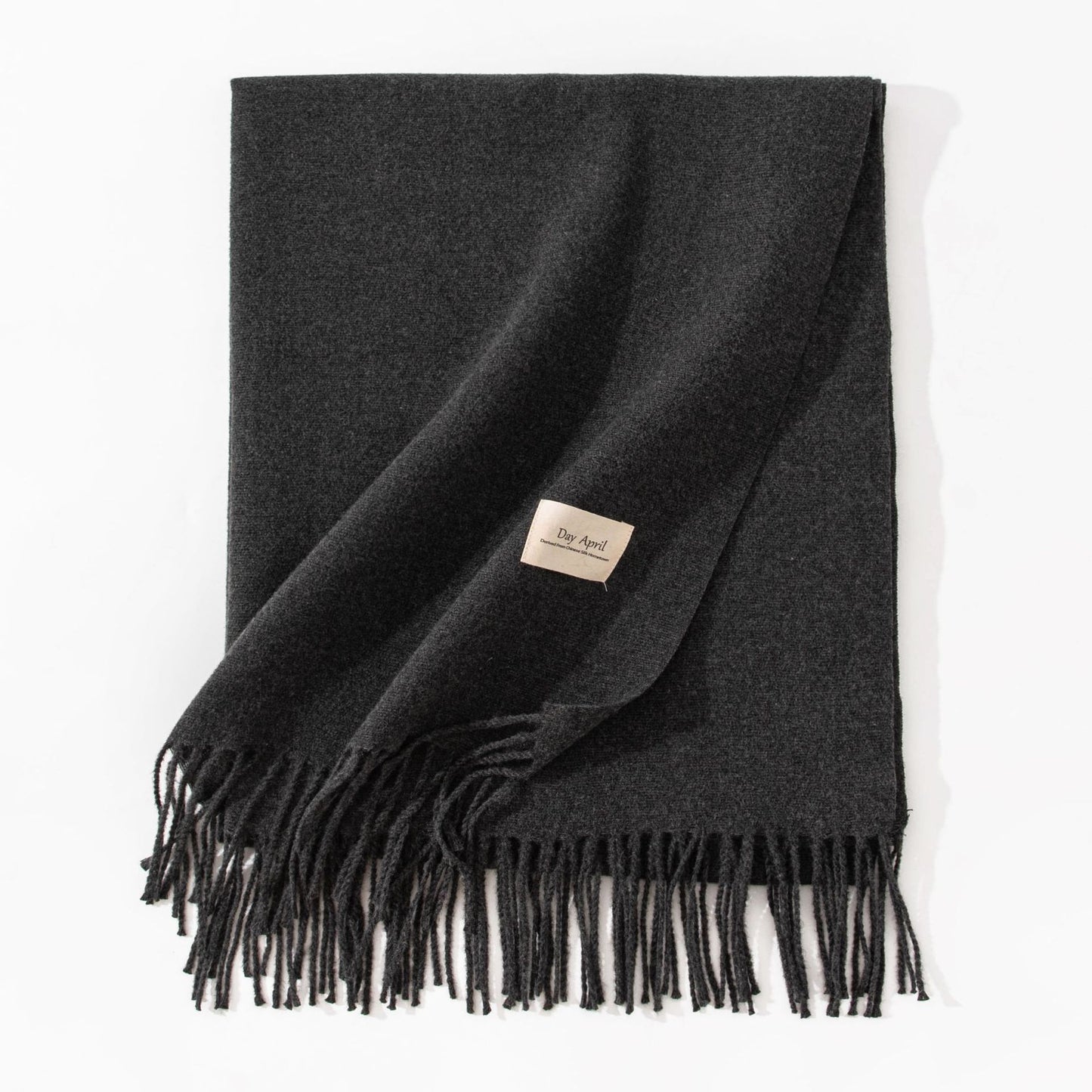 Elegant Scarf in Faux Cashmere – Warm & Stylish with Fringes