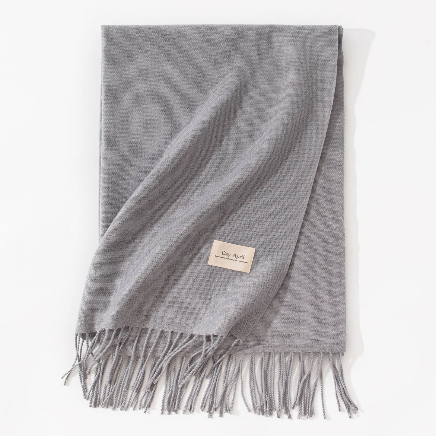 Elegant Scarf in Faux Cashmere – Warm & Stylish with Fringes