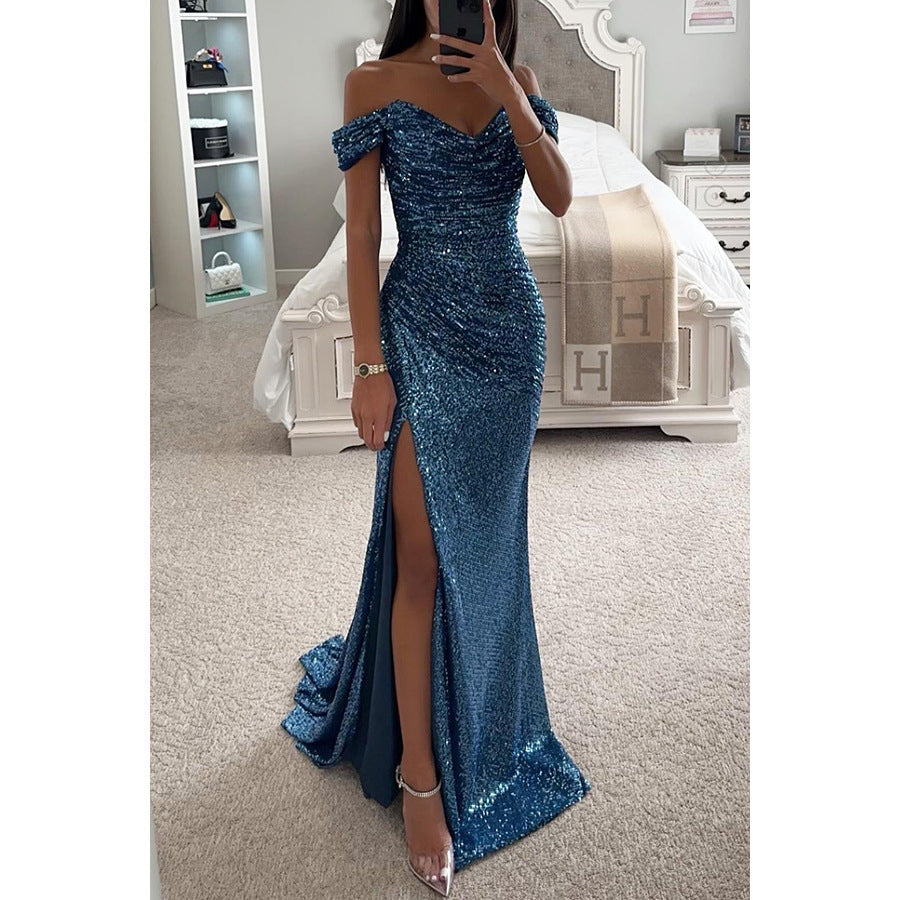 “Glow Getter” – The Sequin Tube Dress That Owns the Room