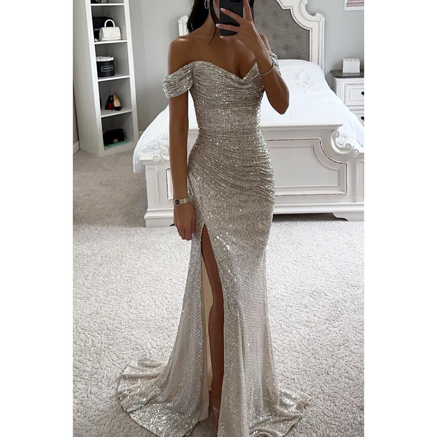 “Glow Getter” – The Sequin Tube Dress That Owns the Room