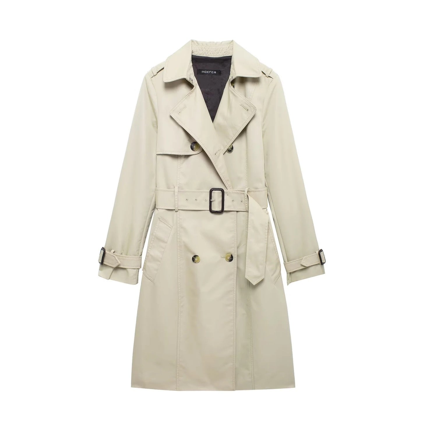 Retro Double Breasted Trench Coat