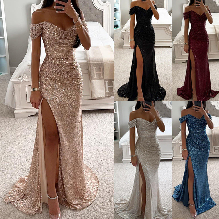 “Glow Getter” – The Sequin Tube Dress That Owns the Room