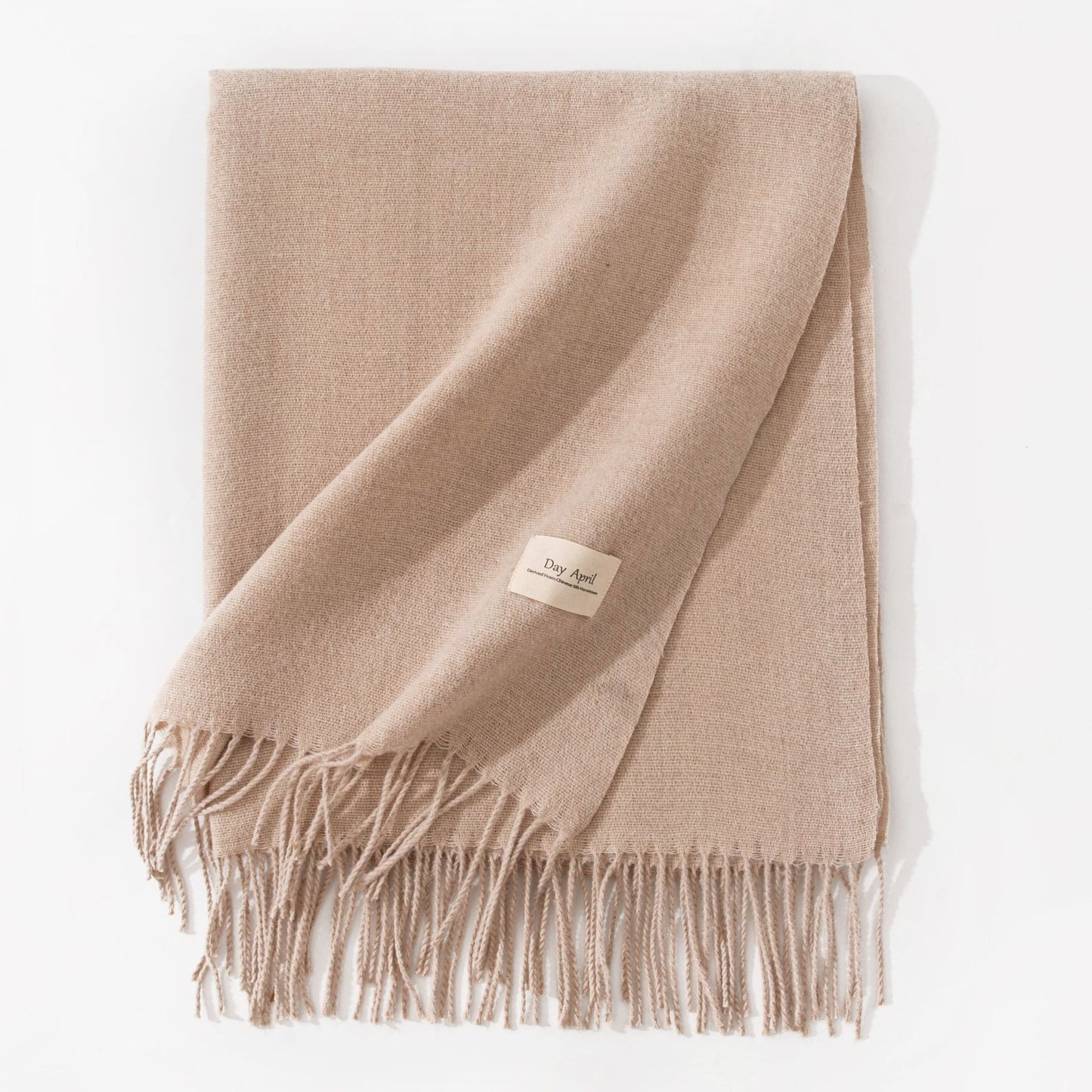 Elegant Scarf in Faux Cashmere – Warm & Stylish with Fringes