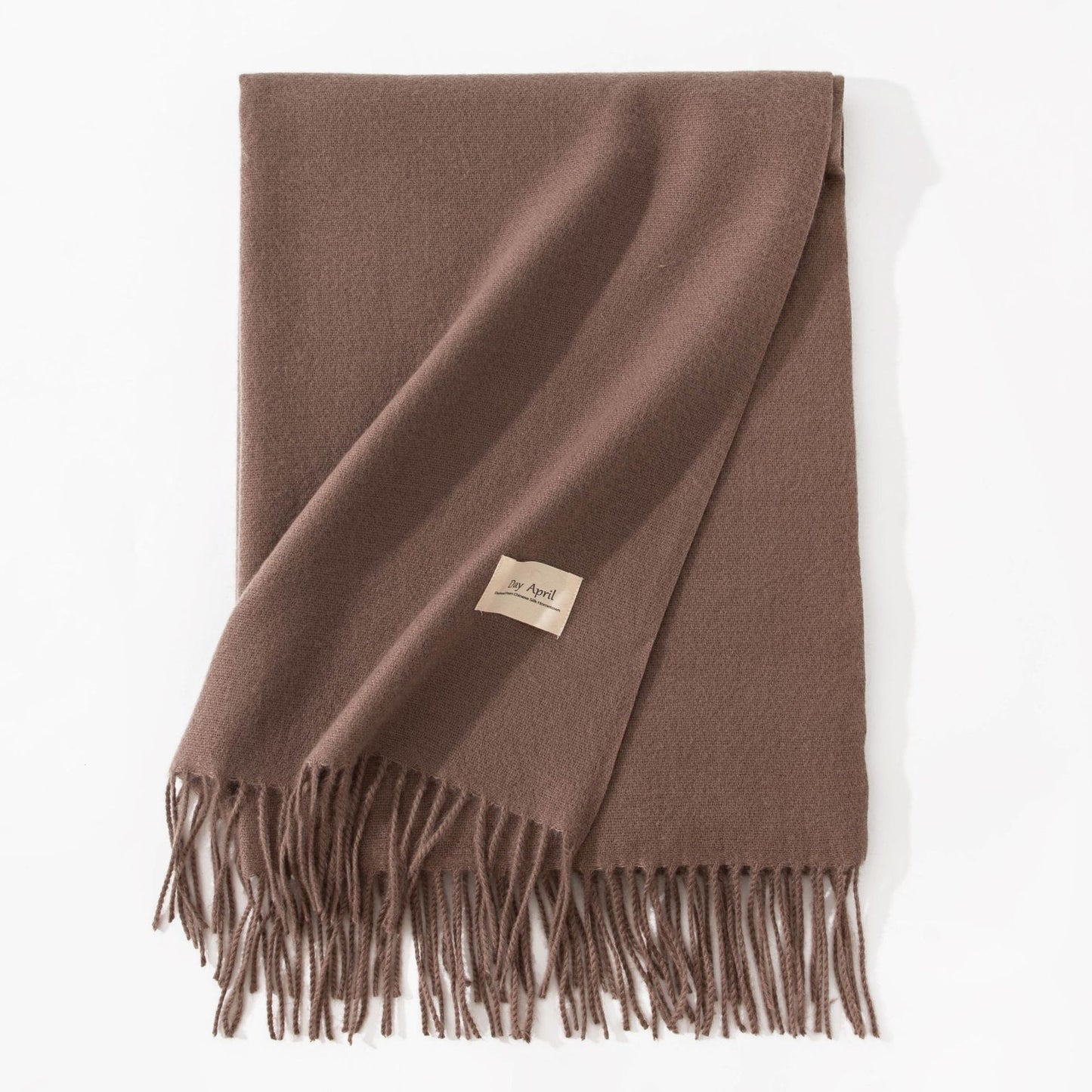 Elegant Scarf in Faux Cashmere – Warm & Stylish with Fringes