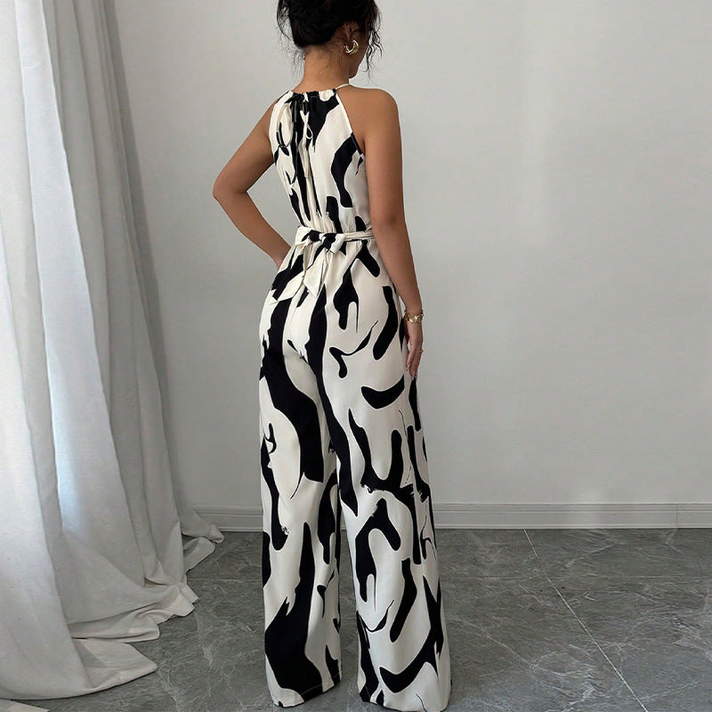 “Wild Stride” – The Zebra Print Jumpsuit That Owns the Room