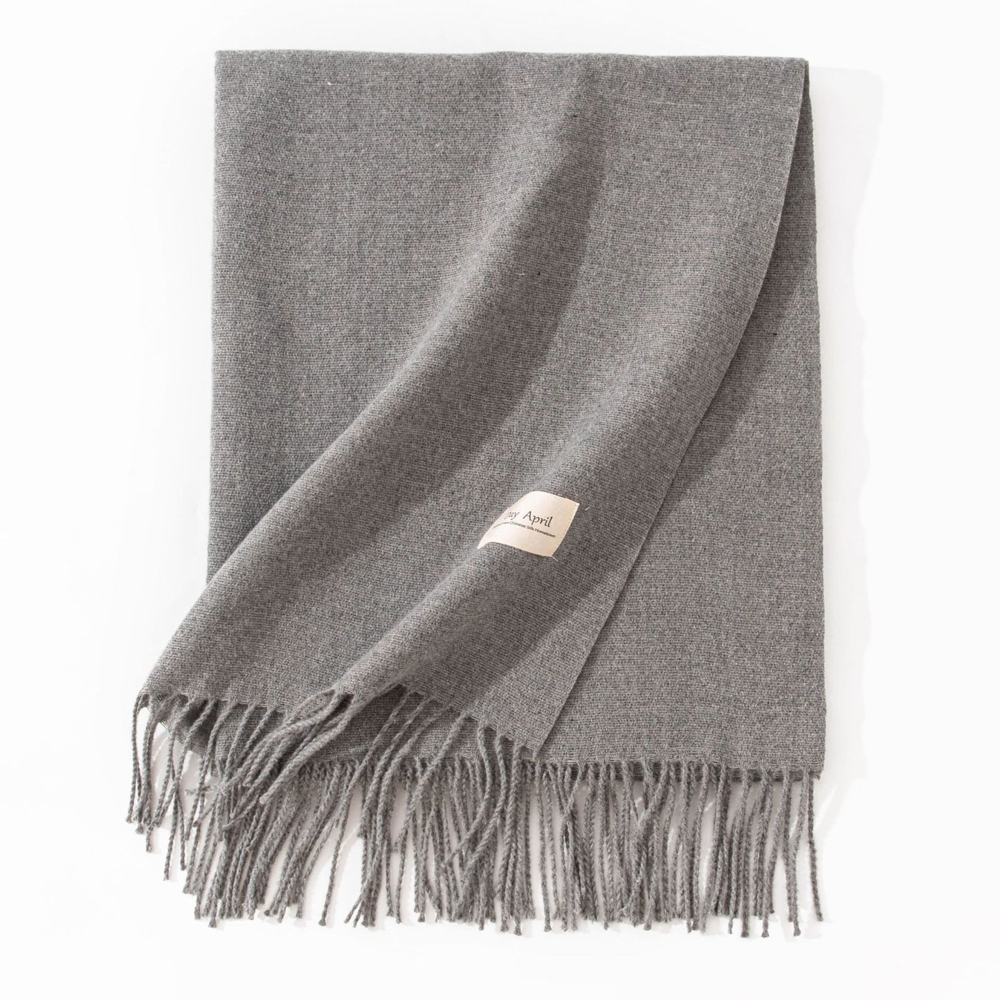 Elegant Scarf in Faux Cashmere – Warm & Stylish with Fringes