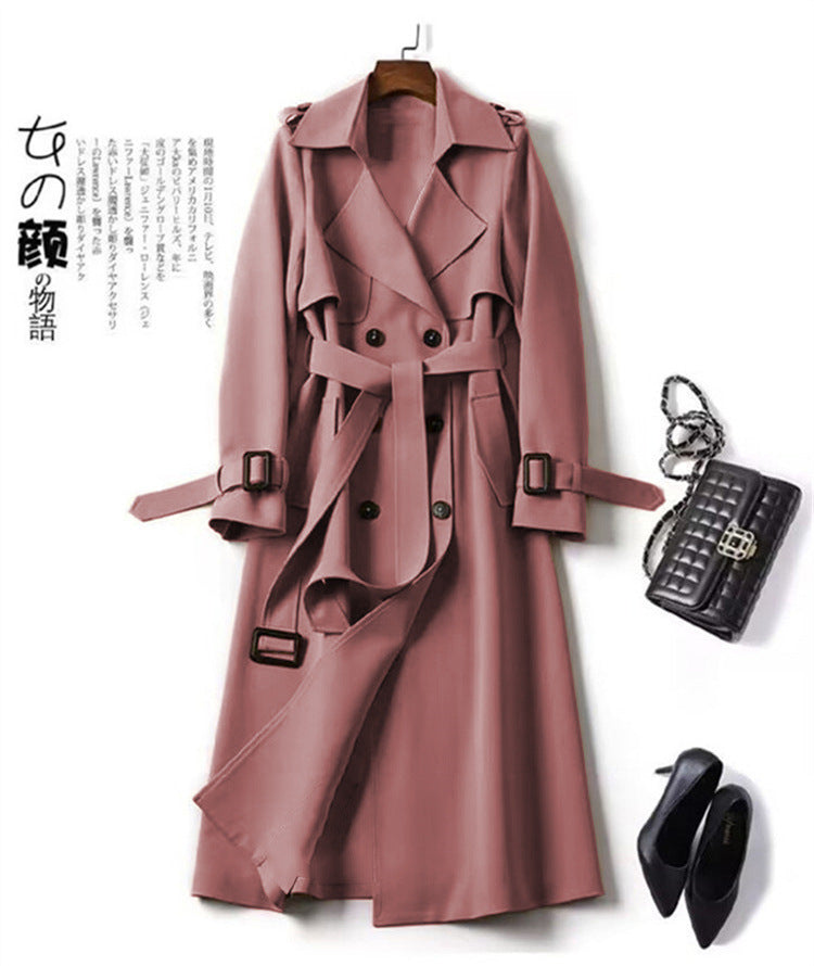 Tailored Coat in Acetate Blend – Mid-Length with Collar, Lined