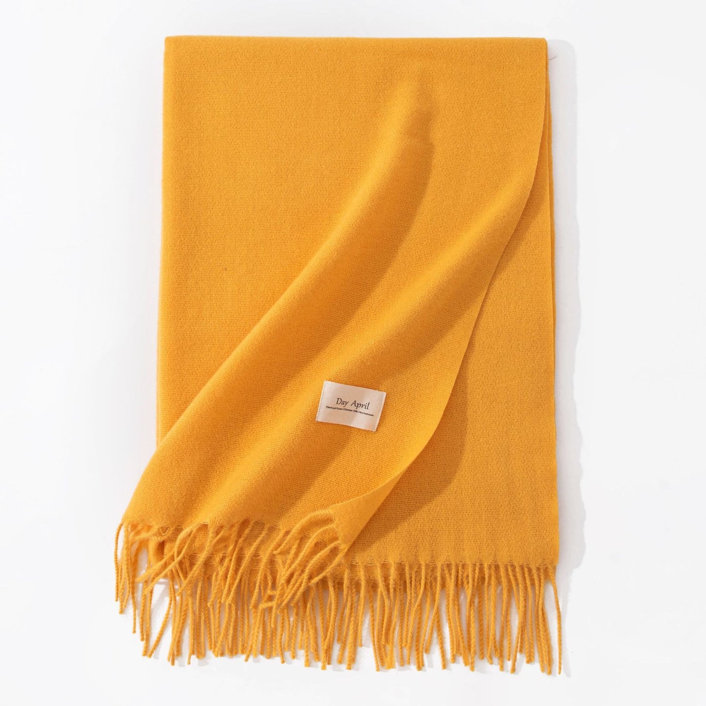 Elegant Scarf in Faux Cashmere – Warm & Stylish with Fringes