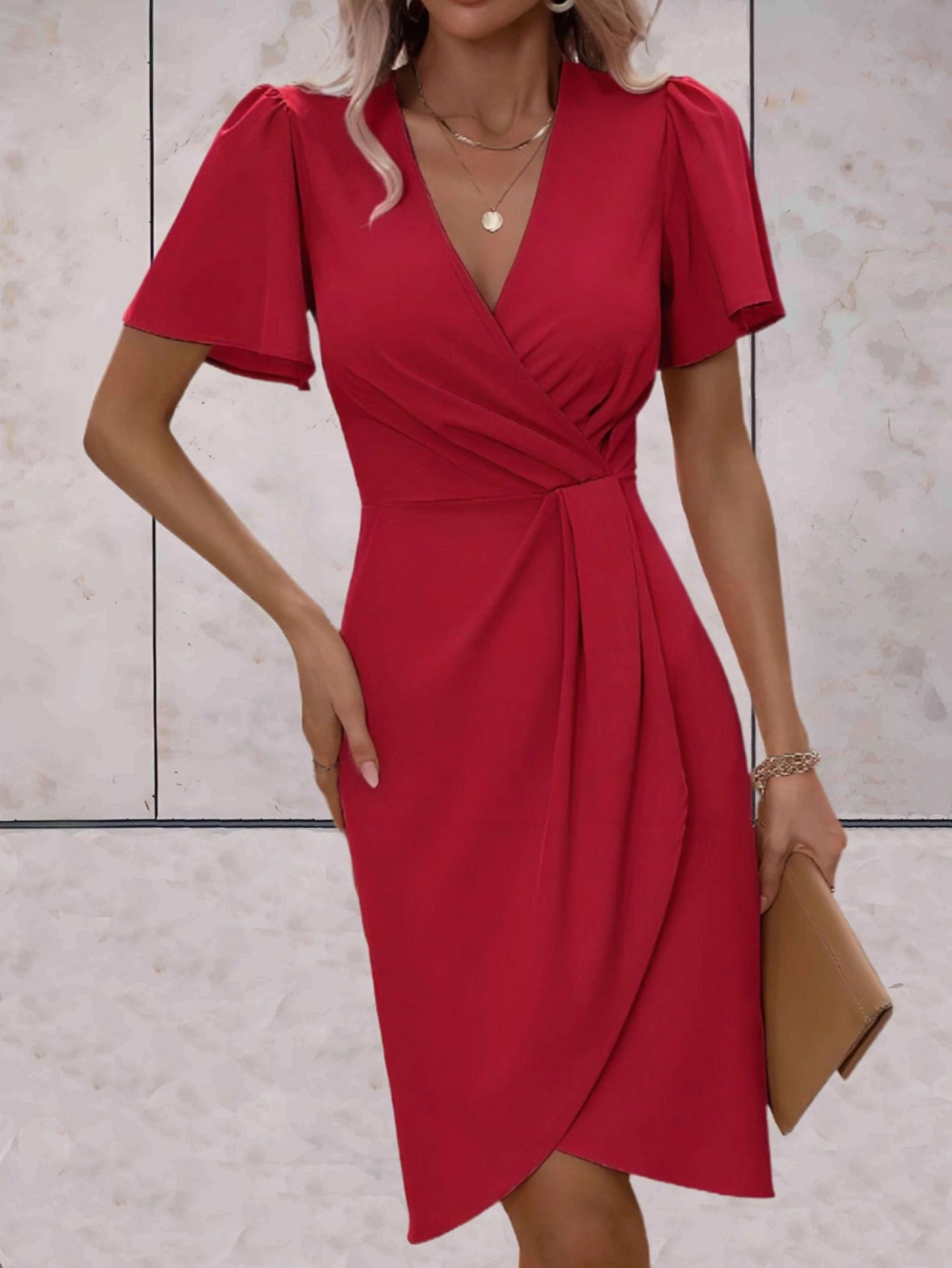 “Criss Cross Crush” – The Mid-Length Dress That Does It All