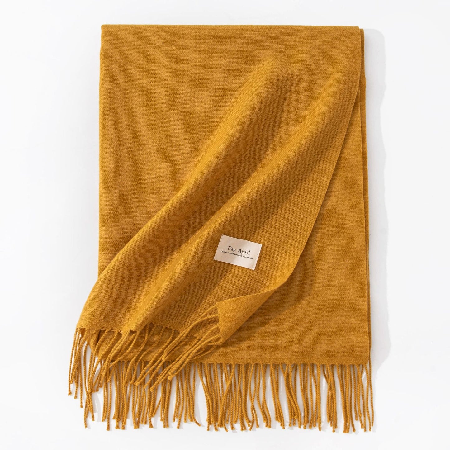 Elegant Scarf in Faux Cashmere – Warm & Stylish with Fringes