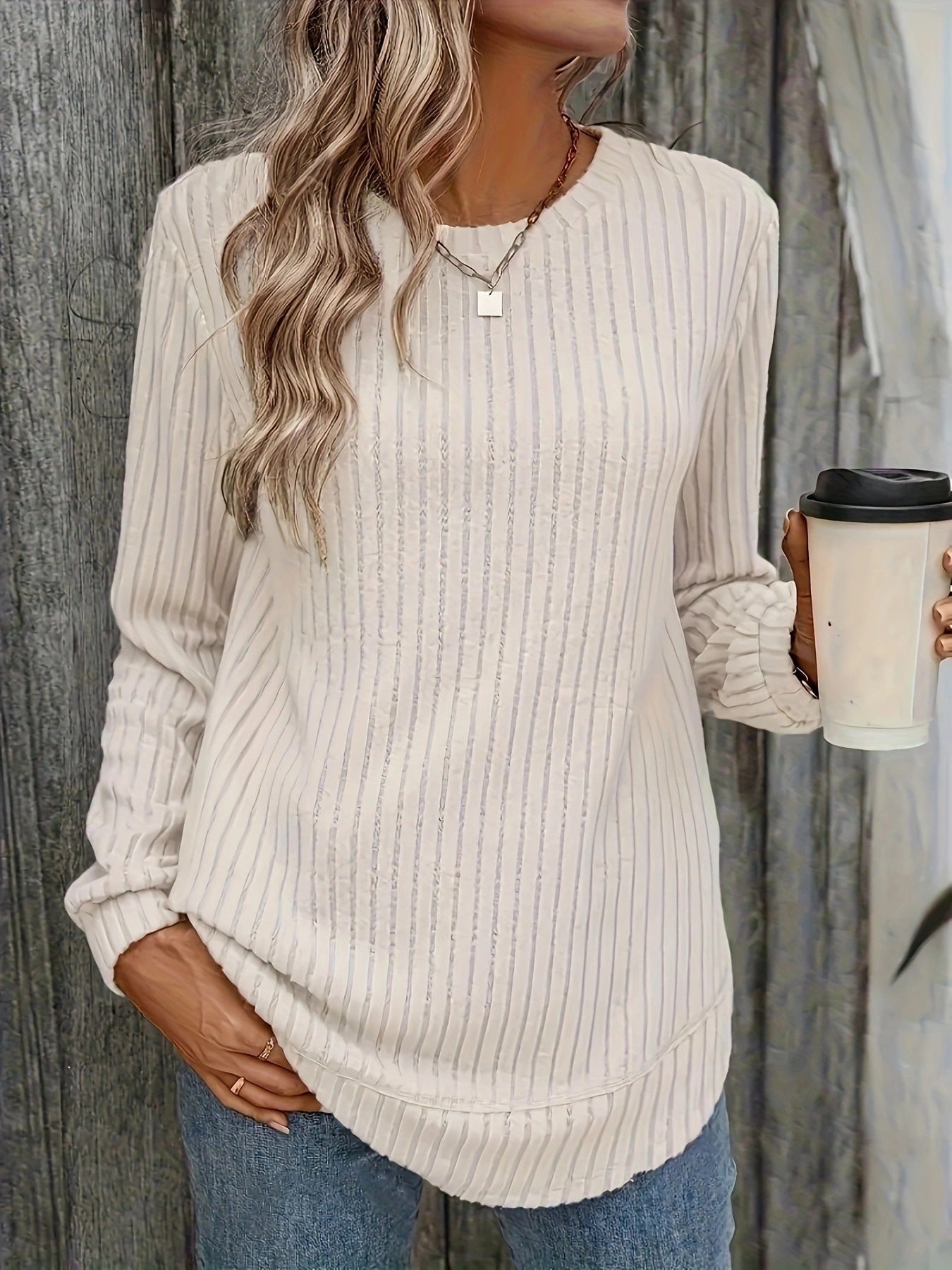 Loose Crew Neck Top