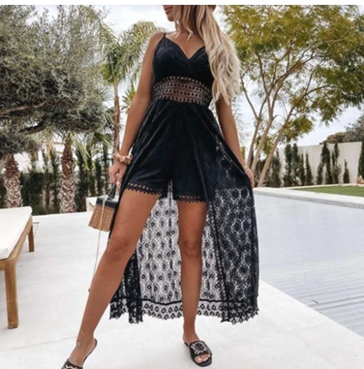 “Laced & Loaded” – The Lace Jumpsuit That’s All About Power & Pretty