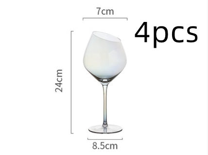 Designer Crystal Wine Glass – Beveled Edge & Trendy Colors