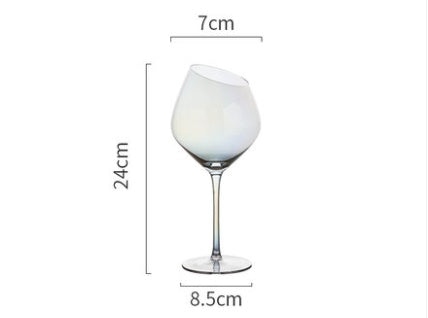 Designer Crystal Wine Glass – Beveled Edge & Trendy Colors