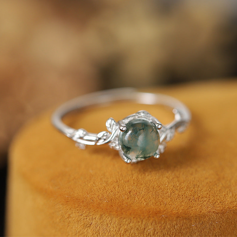 Crystal Edge – Justerbar geometriinspirerad ring i aga