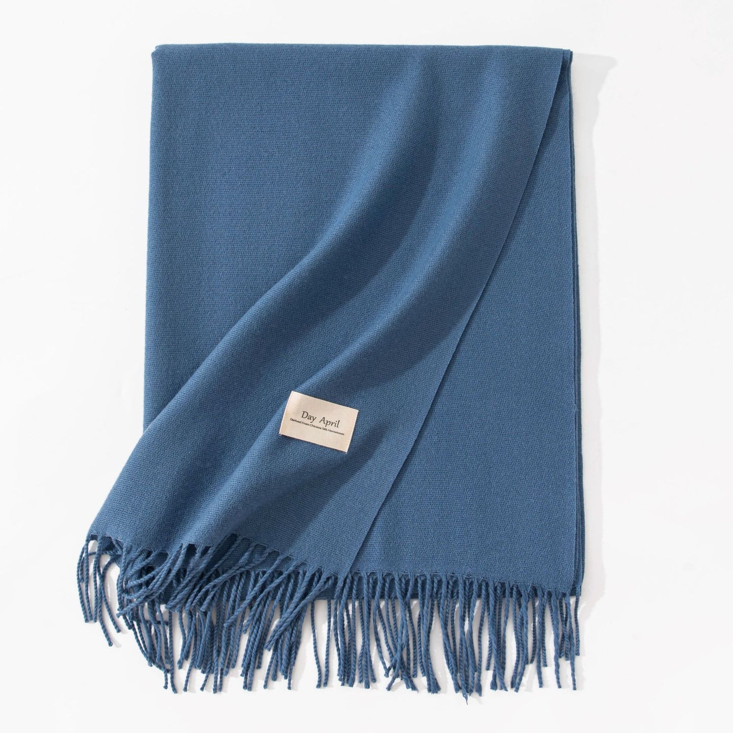 Elegant Scarf in Faux Cashmere – Warm &amp; Stylish with Fringes