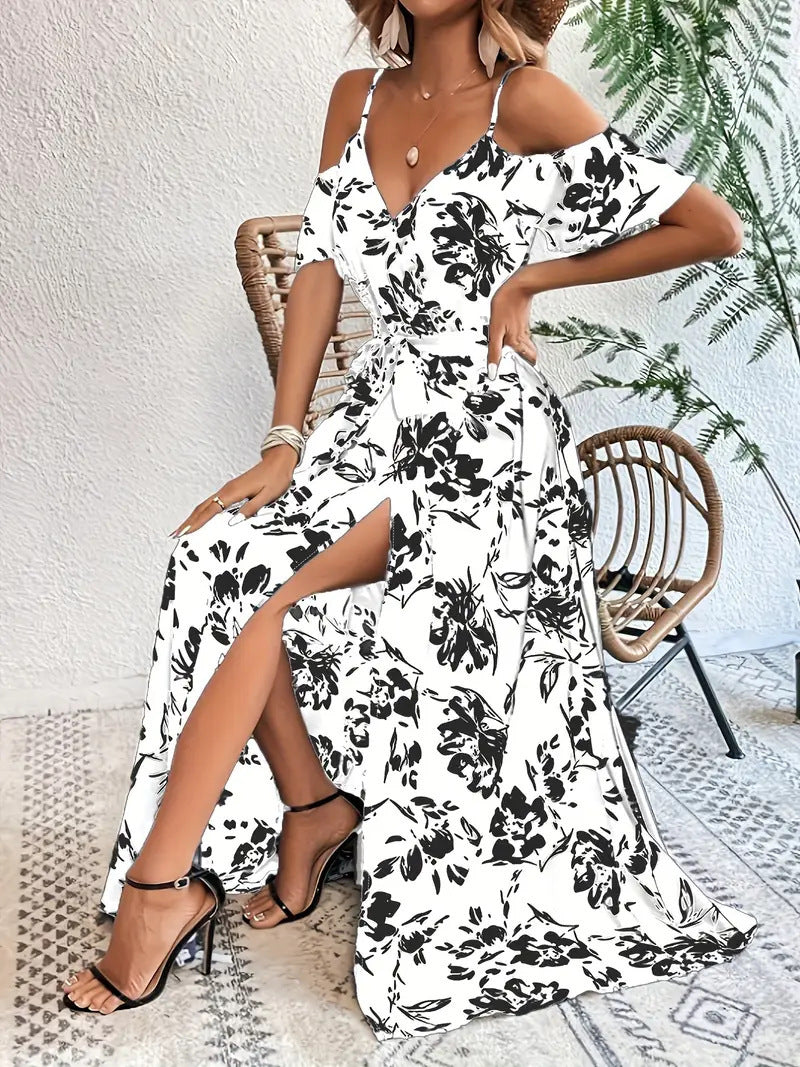 “Bloom Babe” – The Floral A-Line Dress for Everyday Magic