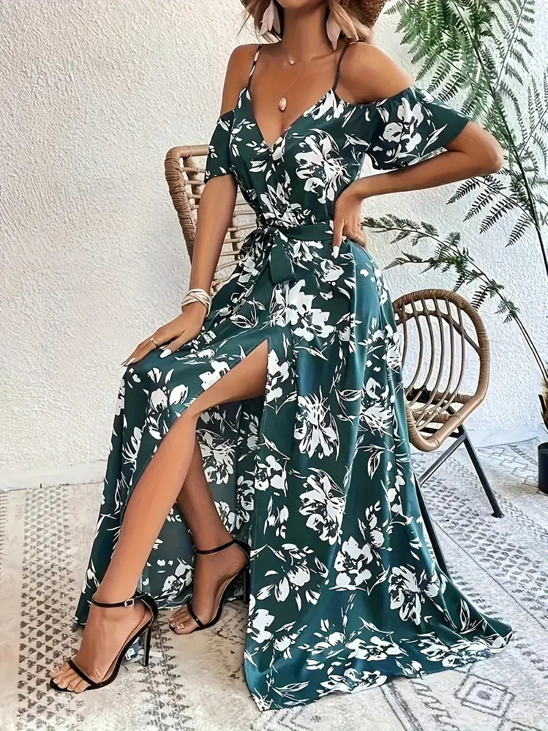 “Bloom Babe” – The Floral A-Line Dress for Everyday Magic