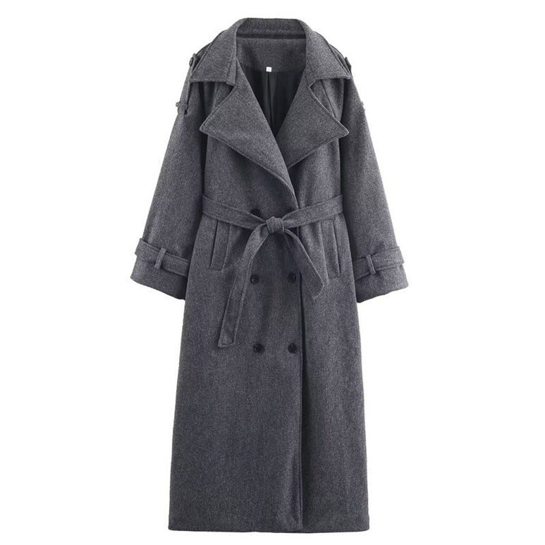 Women's Double-breasted Wool Coat