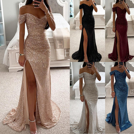 “Glow Getter” – The Sequin Tube Dress That Owns the Room