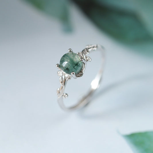 Crystal Edge – Justerbar geometriinspirerad ring i aga