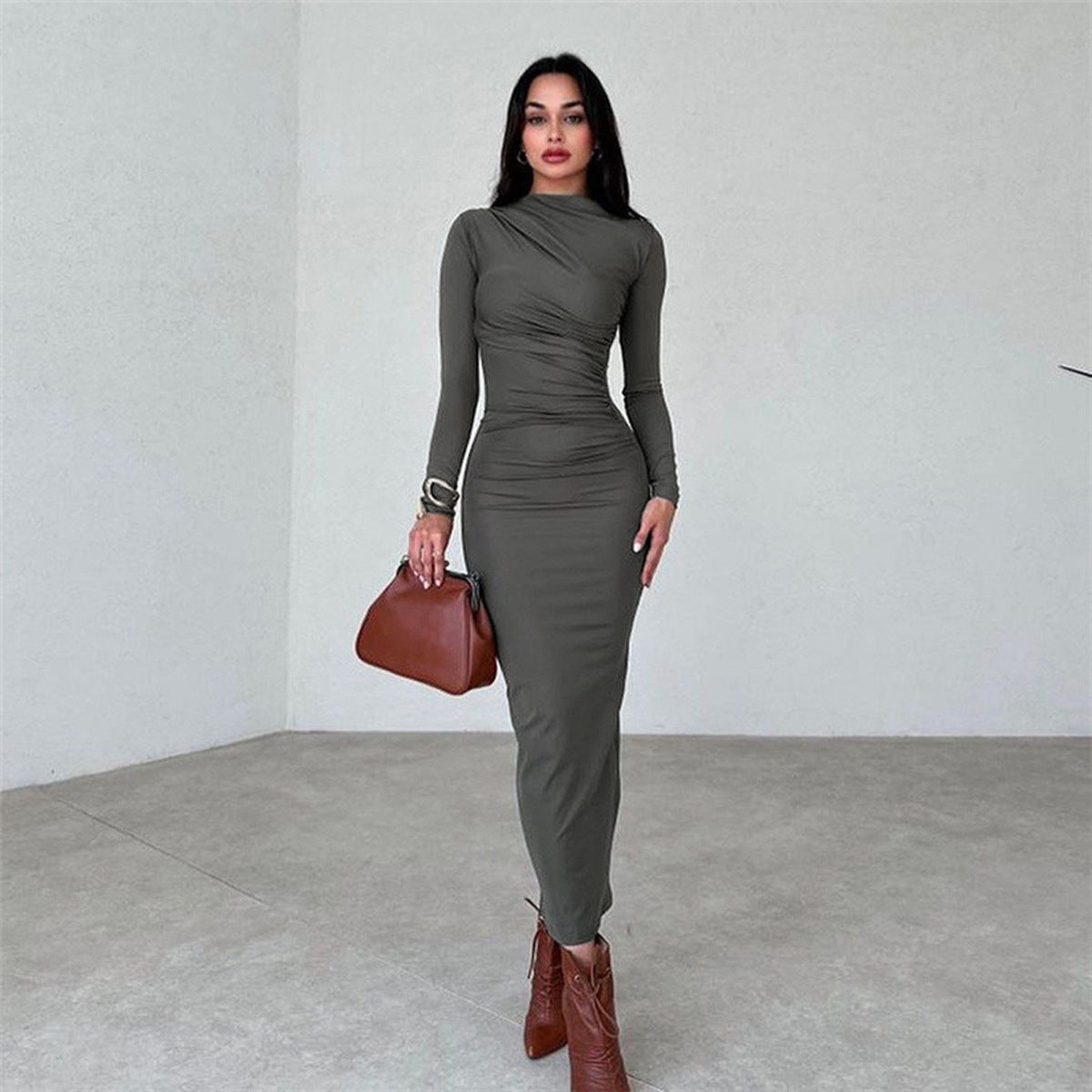 Long draped dress