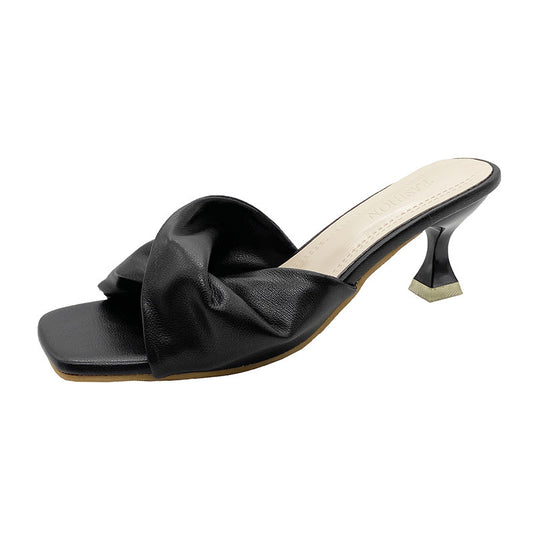 “Soft Serve Chic” – Square-Toe Flats That Keep It Cool