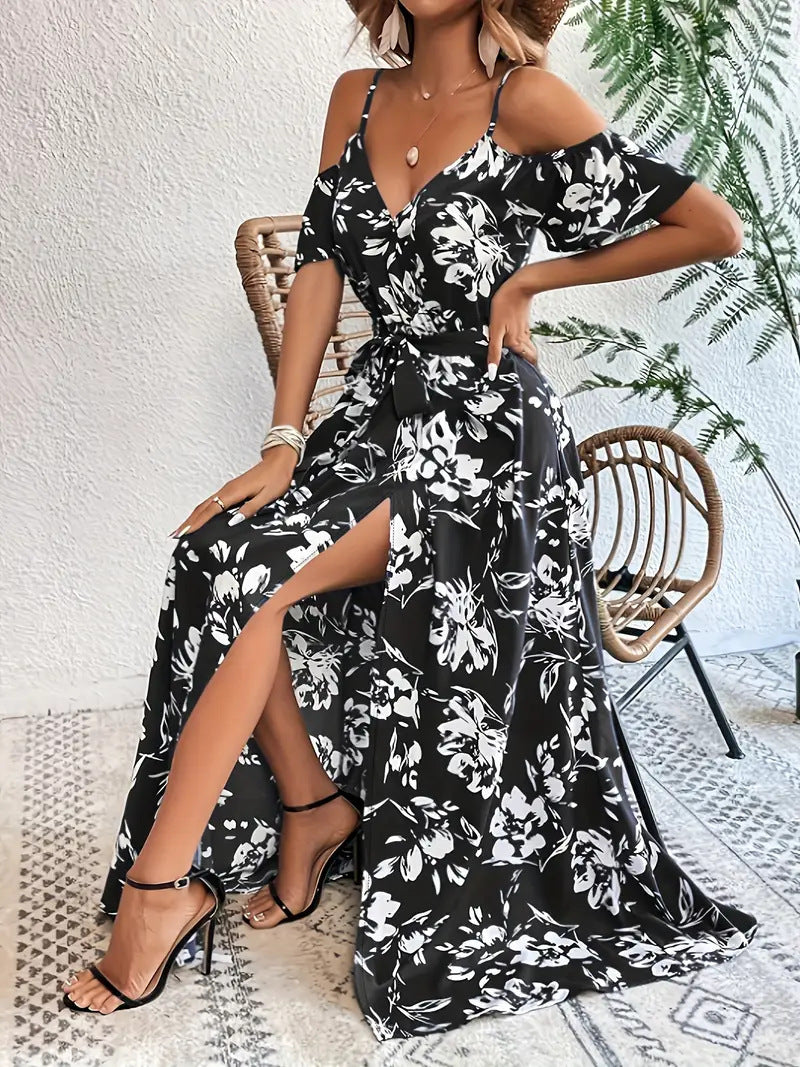 “Bloom Babe” – The Floral A-Line Dress for Everyday Magic