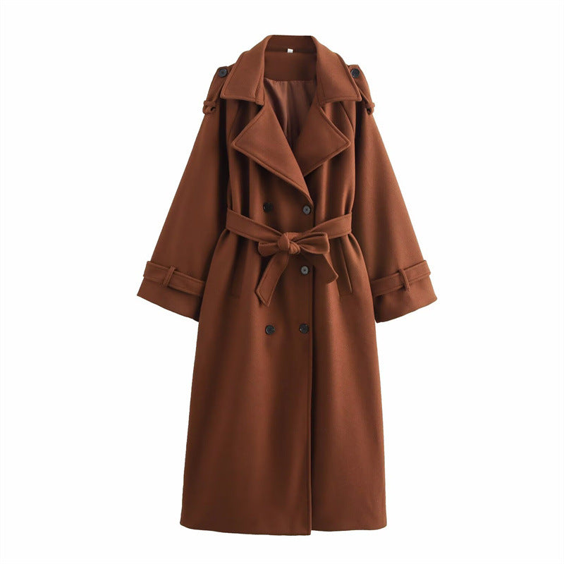 Women's Double-breasted Wool Coat