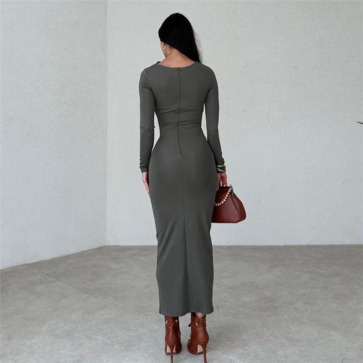 Long draped dress